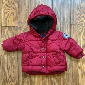 Baby Gap 0-6 month puffer jacket with fleece lining